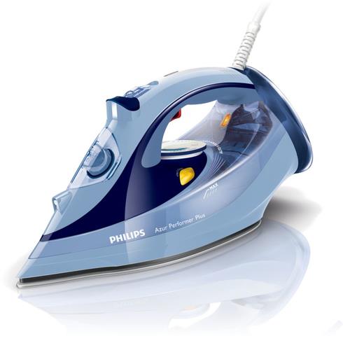 PHILIPS Ferro da stiro con caldaia Philips Azur Performer Plus (GC4521) 2600 W piastra T-ionicGlide blu